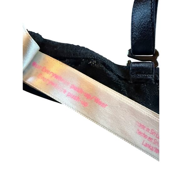 Love Pink Victoria’s Secret Black Leopard Lace Bra Wear Everywhere Push Up 34B - Picture 6 of 7